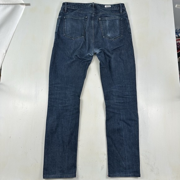Bespoke Made In Italy Cobrax Men's Heavyweight‎ Blue Jeans 32x32 Slim Dark Wash - Picture 14 of 16